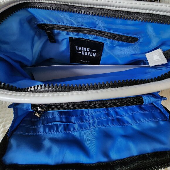 THINK ROYLN White Crossbody Bag with Black Accents - Picture 6 of 6